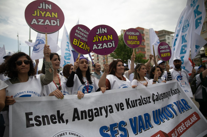 9 yıl sonra 1 Mayıs'ta bir araya gelen işçiler: Demokratik bir ülke, yaşanabilir maaş istiyoruz!